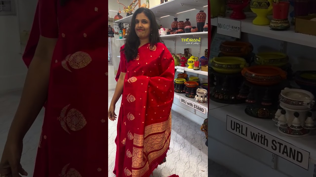 Discover the Timeless Beauty of Handwoven Raw Mango Banarasi Sarees | House of Thorani