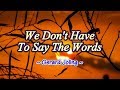 We dont have to say the words  gerard joling karaoke version