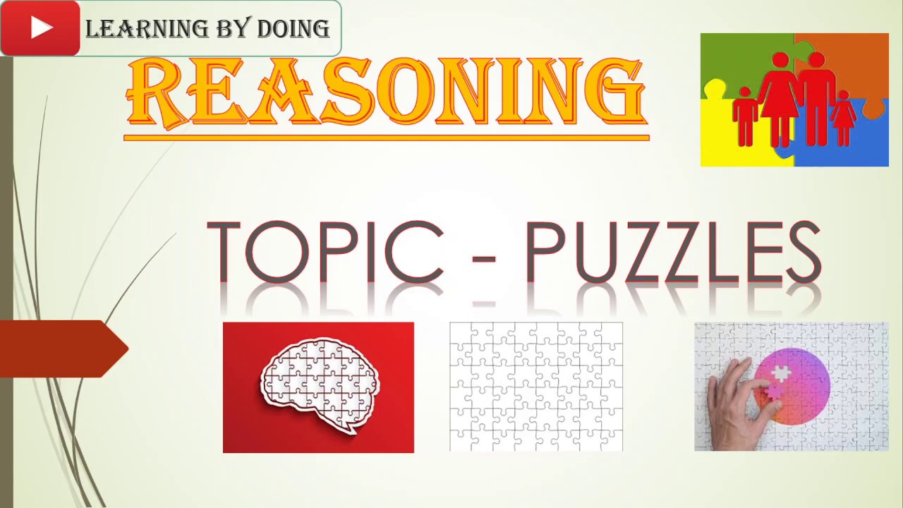 TOPIC PUZZLES/ PART 2/REASONING/BANK/SSC/UPSC/MTS/CSAT/LDC/UDC/DSSSB
