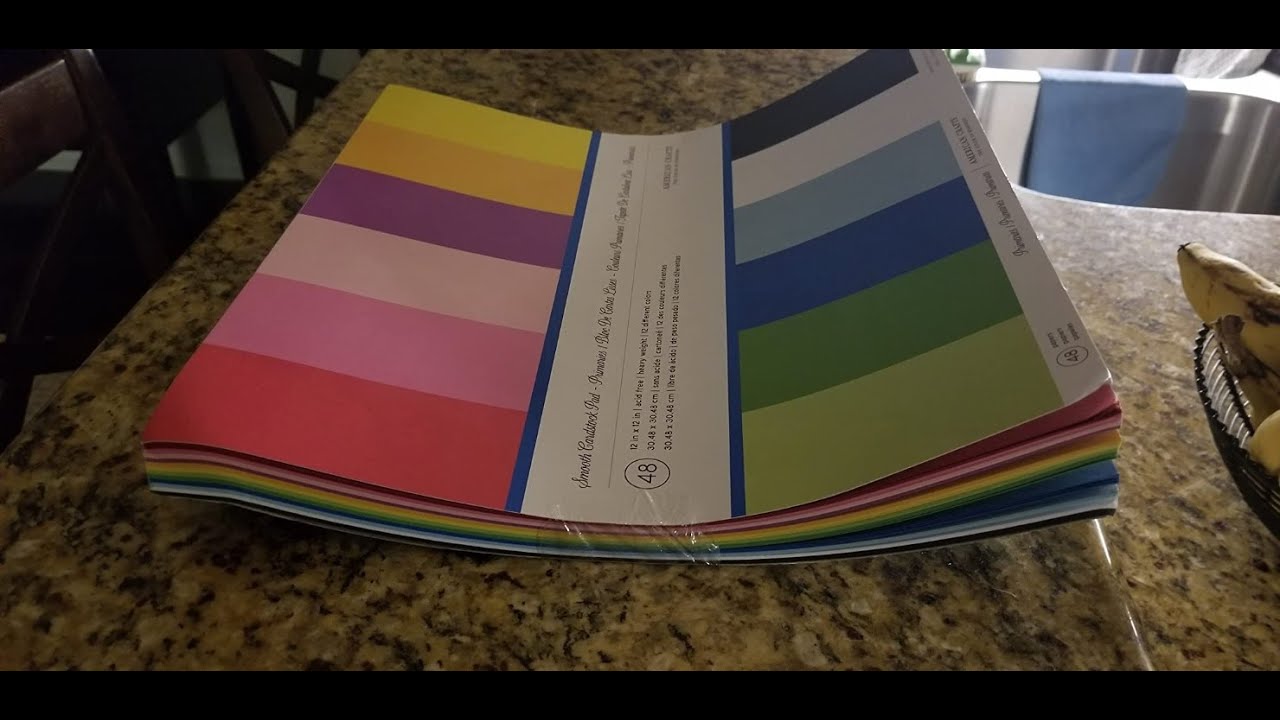 12 x 12-inch AC Cardstock Pad by American Crafts | Includes 48 sheets ...