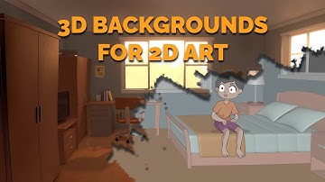 Rendering 3D backgrounds for 2D Animation and Comics
