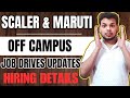 Announced ! Maruti , Monotype , Scaler | Off Campus Hiring Drives | 2026, 2025 Batch Hiring