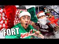 CHRISTMAS FORT IN WALMART!! (KICKED OUT)