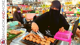 سوق طعام الشارع الحلال السوق الإسلامي في بانكوك