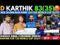 D karthik 8335 selected for t20 worldcup  dk age 38 the one man army 83 vs srh 53 vs mi