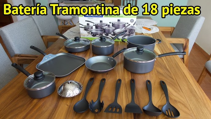 Tramontina PrimaWare 2-Piece Nonstick Saute Pan Set, Steel Gray