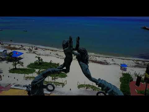 DJI - Mavic - Portal Maya - Statue - PLAYA DEL CARMEN, MEXICO.