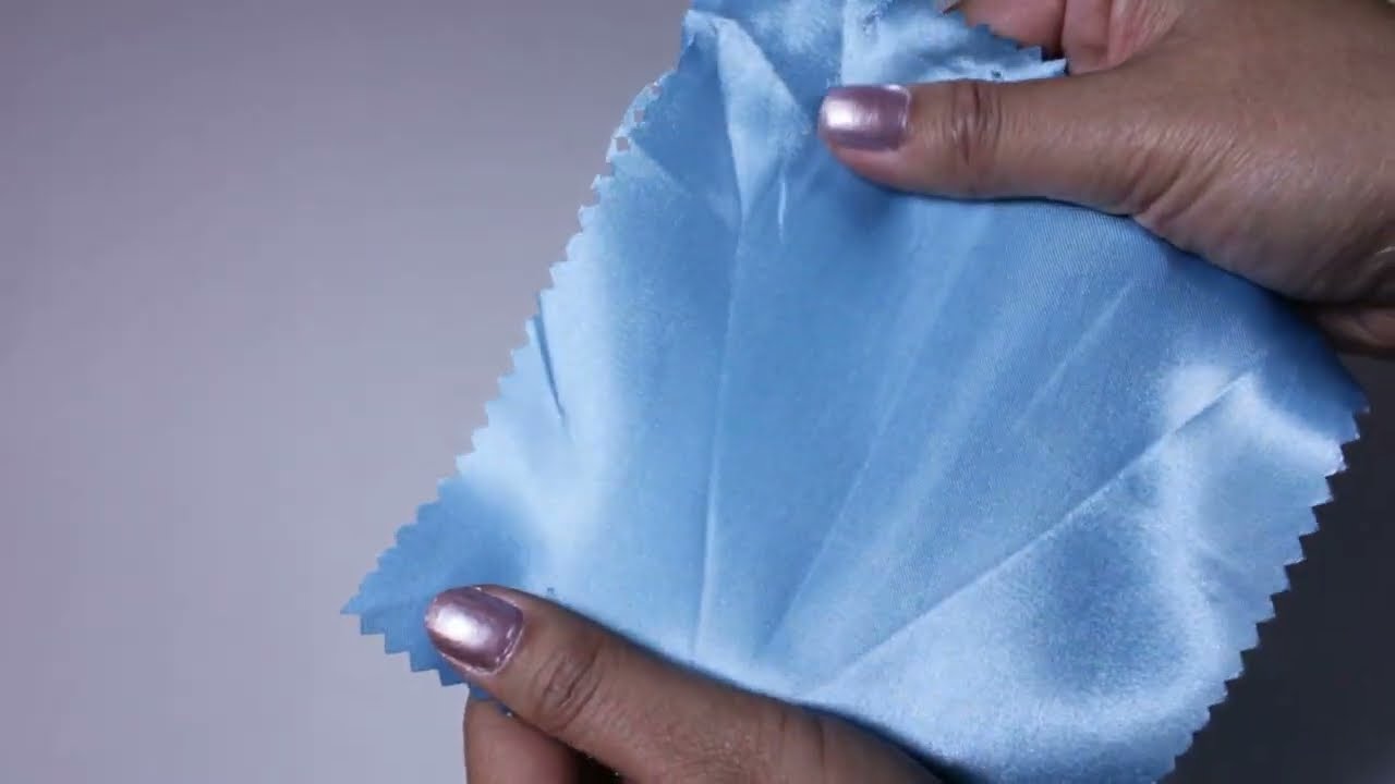 Havblå satin fra Garn & Metervarer