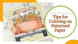 Tips for Coloring on Patterned Paper | Big Pickup Tailgate Easter Card