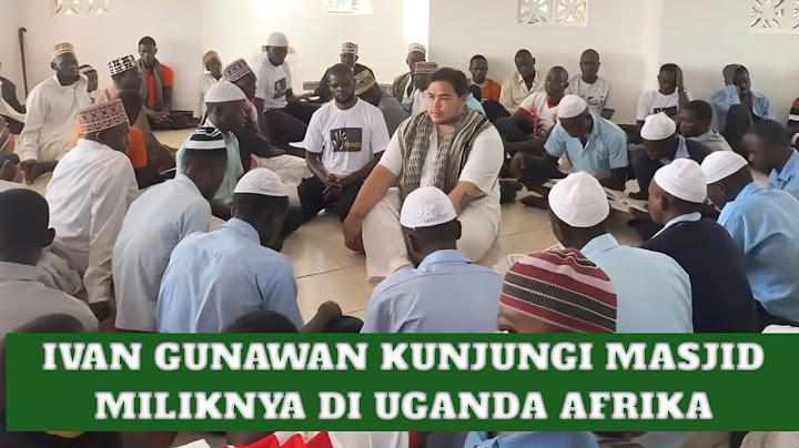 ARTIS IVAN GUNAWAN RESMIKAN MASJID MILIKNYA DI UGANDA AFRIKA