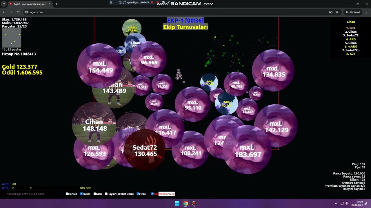 #AGARZ​​ | YAŞAM02 OYUNUN EN HIZLI SERİ GALİBİYETLİ VİDOSU~KONUK : ARG I #PART110