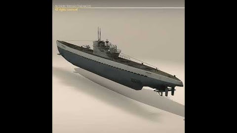 3D Model of Type IX U-boat Submarine Review