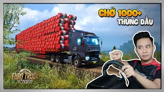 ETS2 - Vận Chuyển Hơn 1000 Thùng Dầu "Siêu Khủng" Vượt Qua Đường Núi Nguy Hiểm Bằng HOWO screenshot 1