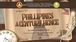 Chapter 9 : Philippines a Century Hence- Part IV