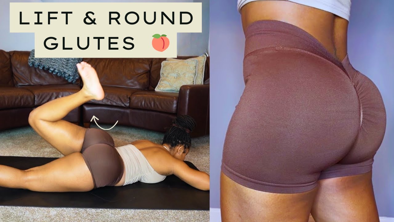 Тренировка для округлых ягодиц дома 🍑 | Без оборудования, только на полу (подходит для начинающих)