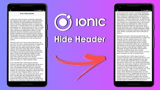 Ionic 3 - Hide header (esconder header ao rolar a página)