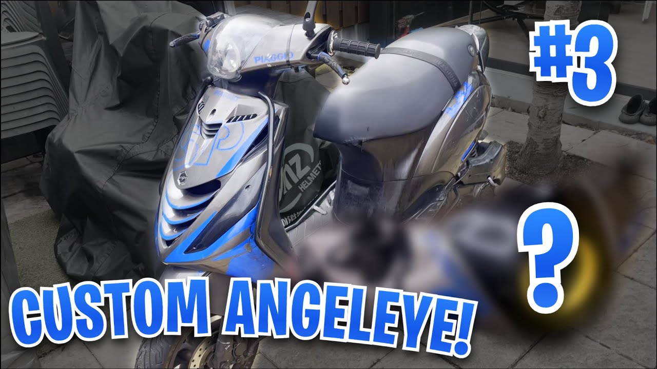 Custom Angeleye Maken + Dashbord ledjes Instaleren - Zip 80cc Project DEEL 3