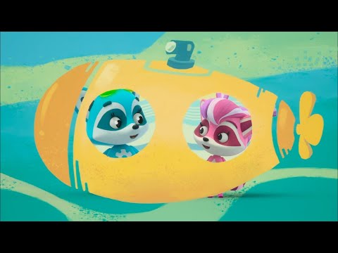 Губка - Енотки - музыкальный мультфильм для самых маленьких