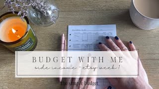 budget with me | side income budget | how i budget my etsy income