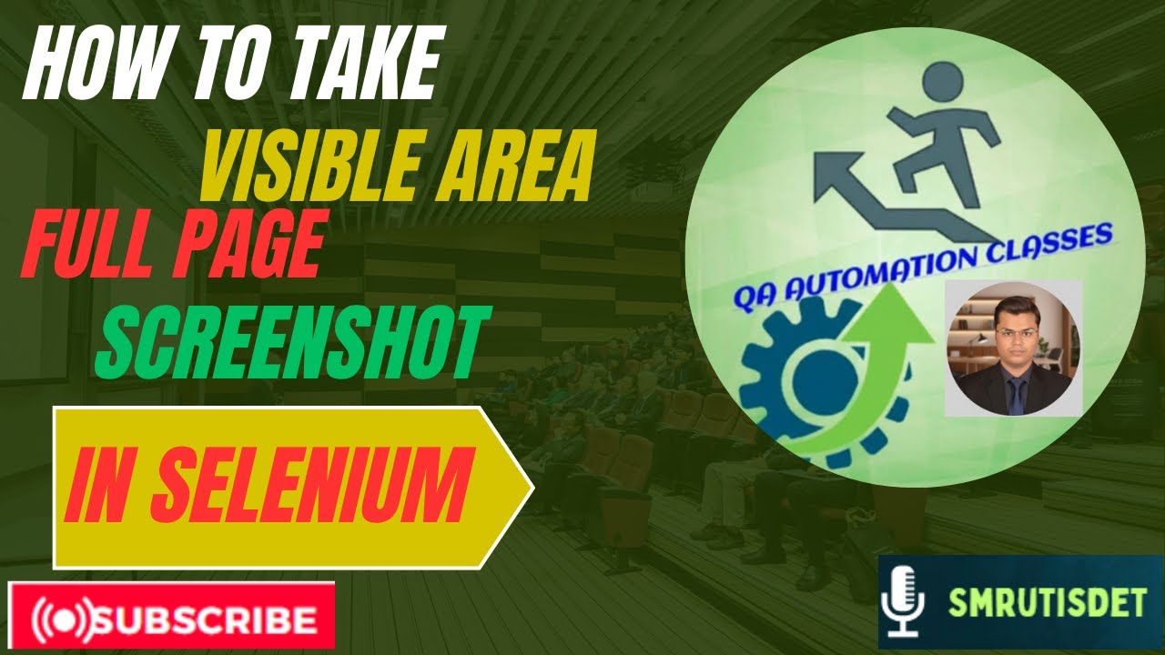 31.How to Take Visible Area And  Full Page Screenshot in Selenium