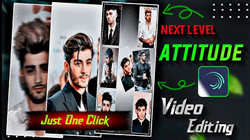 Next Level Attitude Status Video Editing Alight Motion | Just One Click  New Attitude Video Editing