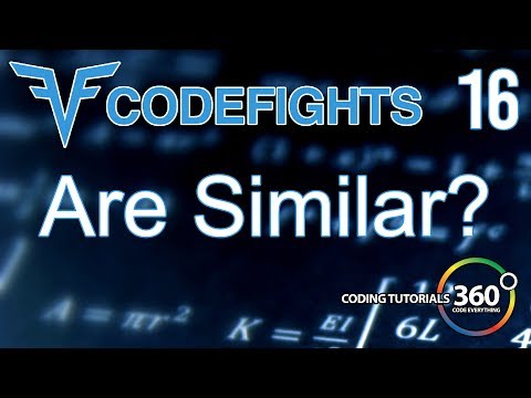 Are Similar? | CodeFights Intro Algorithm JavaScript Solution and Breakdown