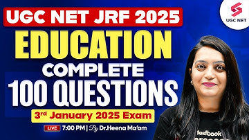 UGC NET Education Paper 2 | UGC NET Education Question Paper 2025 | UGC NET Education By Heena Mam
