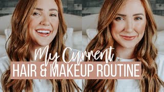 UPDATED 2020 MAKEUP ROUTINE \& BEACHY WAVES TUTORIAL | Moriah Robinson