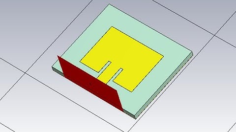 Design and Simulation of Patch Antenna with Microstrip feed in CST f=5.6Ghz