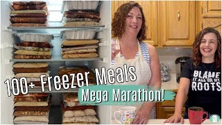 100+ FREEZER MEALS | EASY Meal Prep | Mega Marathon