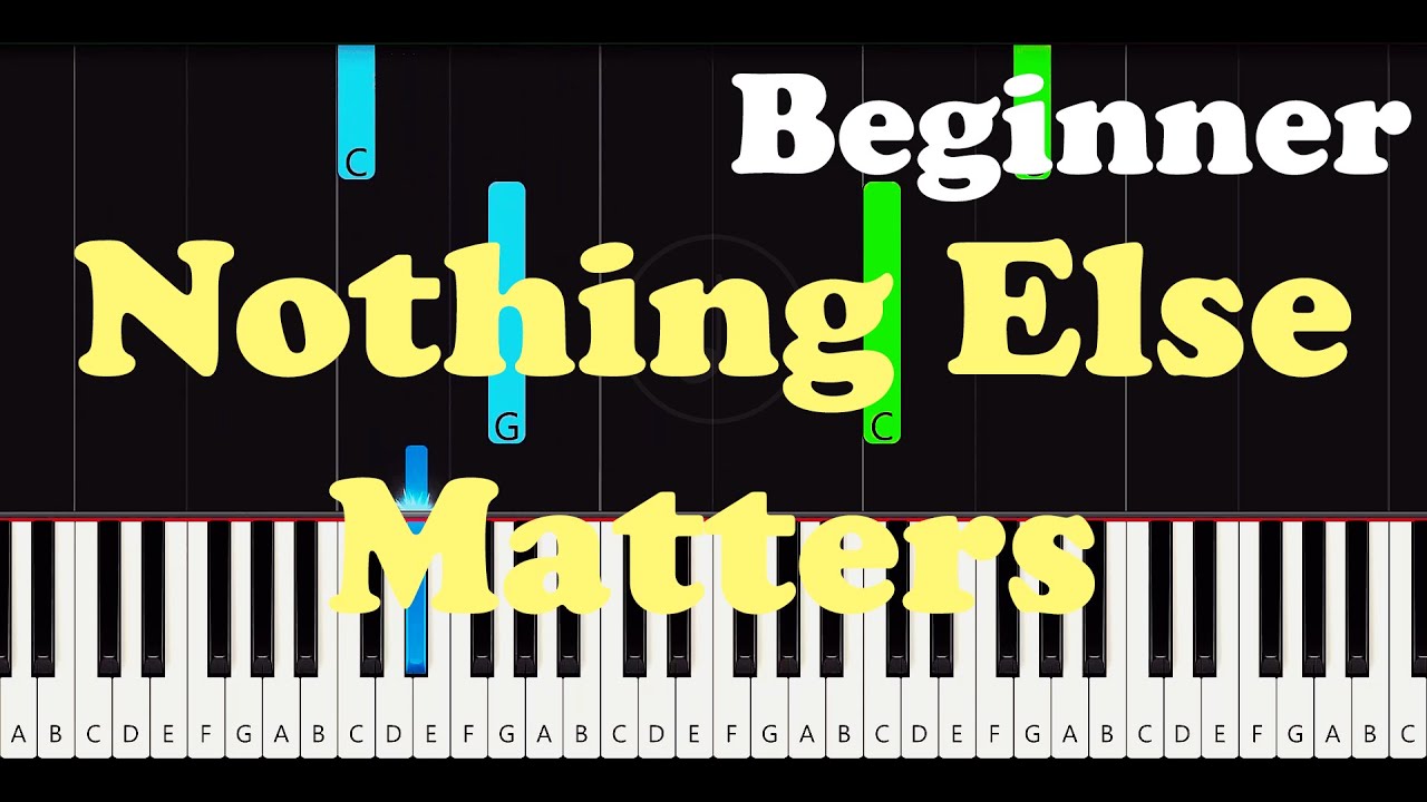 Nothing Else Matters | Easy Piano Tutorial - YouTube
