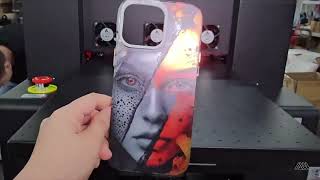 UV Flatbed Printing White, Varnish on Rigid Objects, Phone Case etc