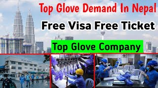 Top Glove Company Job For Nepali | Free Visa Free Ticket | Malaysia Demand In Nepal |
