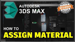 3DS Max How To Assign Material Tutorial