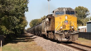 Union Pacific Ethanol train in Chatham, Illinois, 10/20/25.