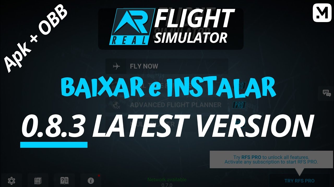 BAIXAR REAL FLIGHT SIMULATOR 0.8.3 APK + OBB | RFS LATEST VERSION - YouTube