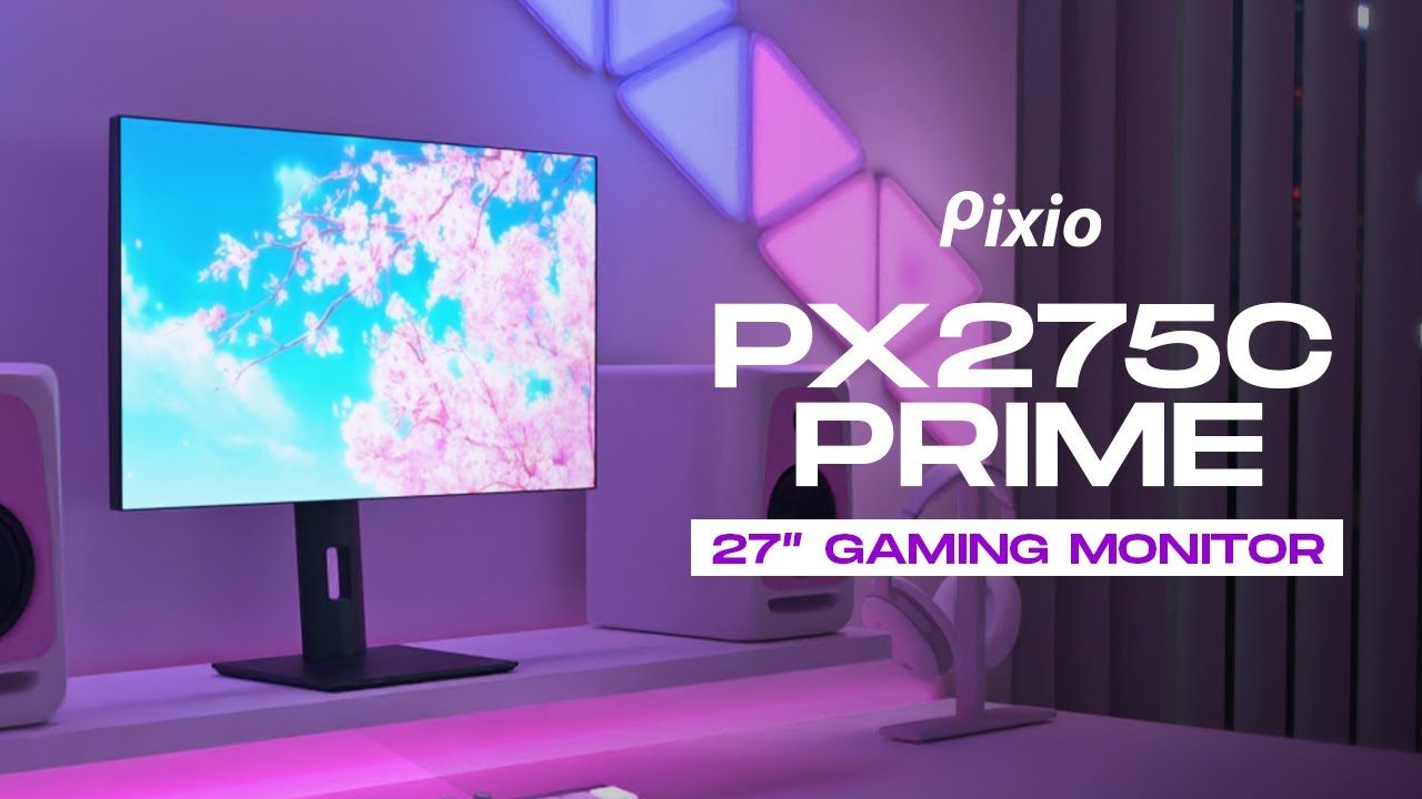 Pixio PX275C Prime - 27 inch 1440p 100Hz DCI-P3 90% IPS HDR Edge to Edge  Productivity Gaming Monitor