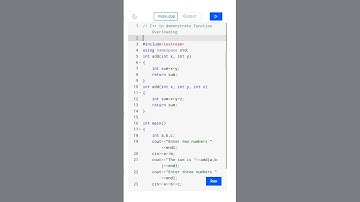 C++ program to demonstrate Function overloading 🔥 || #shorts #shortfeed #coding