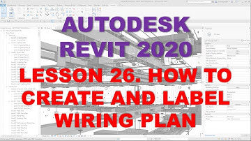 REVIT MEP 2020 - STEP BY STEP TUTORIAL 26 - HOW TO CREATE AND LABEL WIRING PLAN