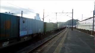 JR貨物 EF210-10号機[岡] 貨物列車1055レ【約1時間30分遅れ＆低速通過】