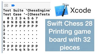 Swift Chess 28 | Printing game board with 32 pieces screenshot 1