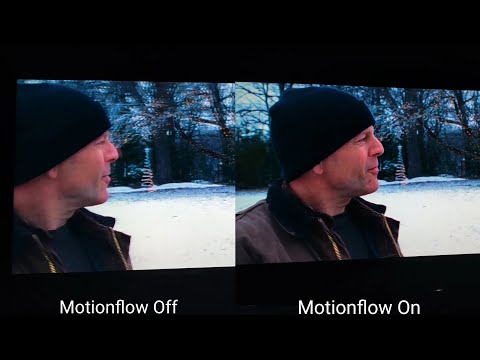 Работа уплавнялки MotionFlow на телевизоре Sony Xh9505