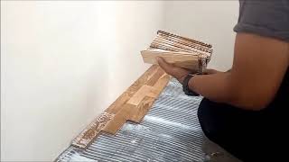 Tutorial pemasangan parket lantai kayu Jati www.galleryparquet.com