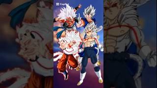 who is strongest | Goku and Gogeta 🆚️ Vegeta and Vegito #dragonball #goku #vegeta #anime