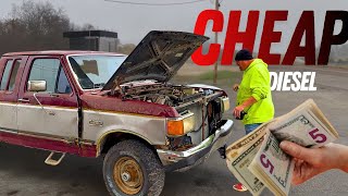 I Bought the Cheapest 4x4 Manual Diesel I could Find - Will this 7.3 IDI Make it HOME?