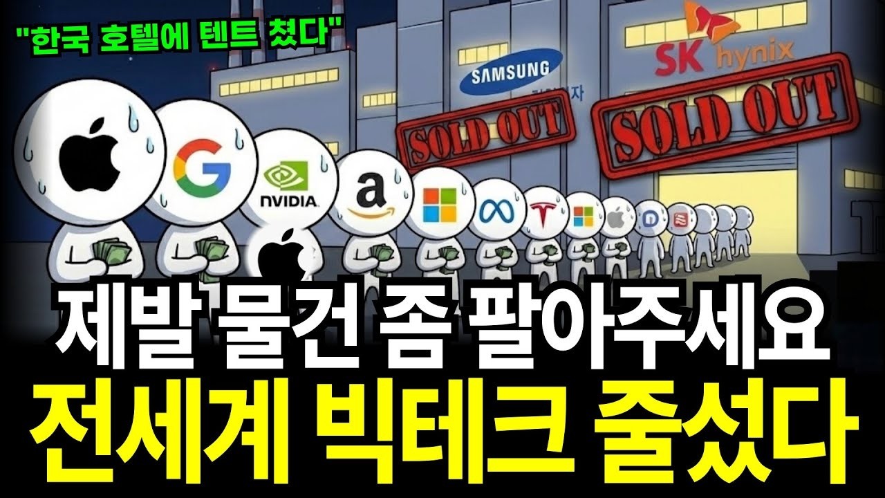 전세계 빅테크 기업들 한국 반도체 살려고 호텔에 텐트 치고 매달리는 소름 돋는 상황