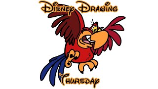 Disney Drawing Thursday | Iago Disney Villain from Aladdin Drawing