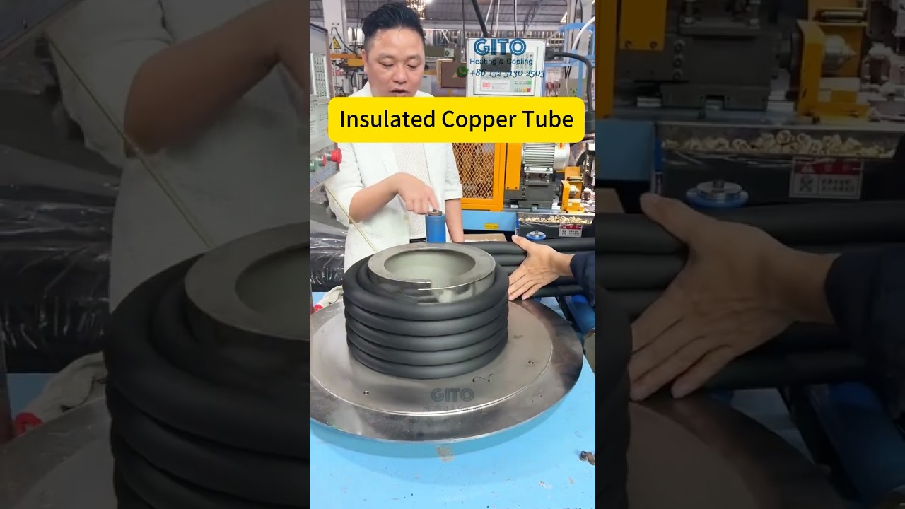 Insulated Copper Tube Coiling Machine for Air Conditioning
