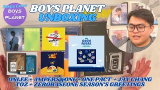 Unboxing Boys Planet Albums and TOZ + ZEROBASEONE Season's Greetings | Boys Love Boys Planet