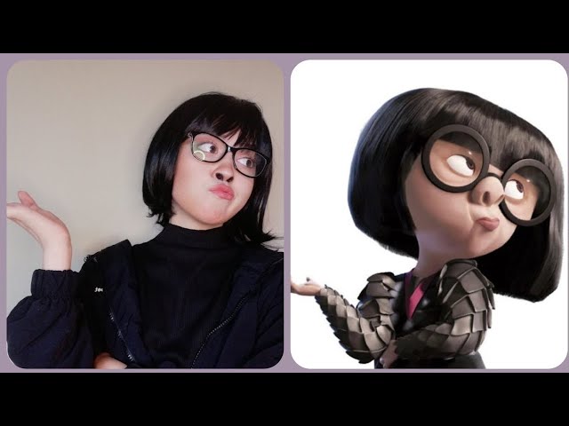 Disfraz de Edna moda - fácil, rápido y sin capas - YouTube